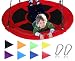 Royal Oak Giant 40 Inch Flying Saucer Tree Swing, Bonus Protective Swing Cover and Flags, 700 lb Weight Capacity, Easy Install, Steel Frame