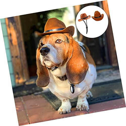GLSTOY 2 Pçs Chapéus Para Animais De Estimação Suprimentos De Curativo De Vaca Ano Criativo Decoraçõ