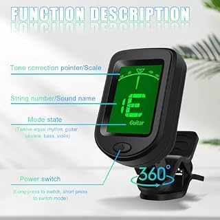 Jinlaili Accordeur Chromatique à Pince,Accordeur de Guitare avec Ecran Couleur LCD 360°,Chromatique à Pince Tuner Portable,Accordeur à pince compact,pour Guitare,Basse,Violon,Ukulélé - Les Beatles, Paul McCartney, John Lennon, RIngo Starr, George Harrison Jinlaili Accordeur Chromatique à Pince,Accordeur de Guitare avec Ecran Couleur LCD 360°,Chromatique à Pince Tuner Portable,Accordeur à pince compact,pour Guitare,Basse,Violon,Ukulélé – Image 4