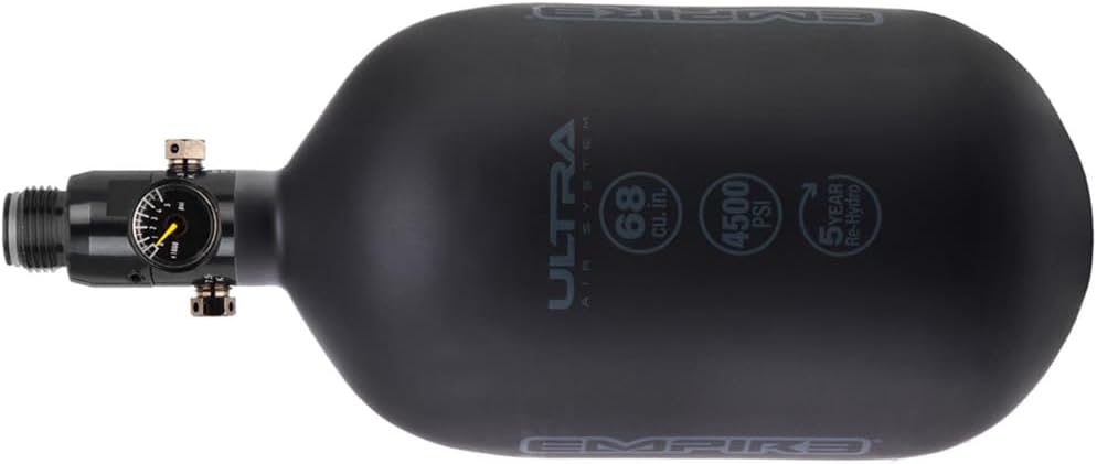 Tippmann Empire Ultra Light Carbon Fiber 80ci / 4500psi N2 Compressed Air HPA Paintball Tank - Guaranteed Hydro Date 2023/07