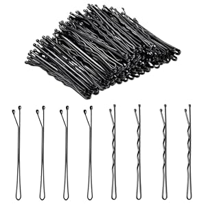 100 PCS 2.2 Inch(55 mm) Bobby Pins Black, Premium Bobby Pin For Women, Kids And Girls, Great For All Hair Types
