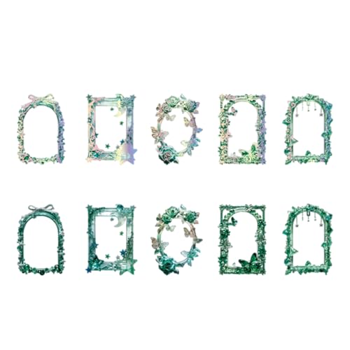 10枚スクラップブックステッカー美的ボーダークリスタルミュージアムシリーズスクラップブッキング用品ボーダー装飾