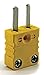 Thermocouple Plug, Yellow, Thermocouple Type: K, Plug or Connector Type: Miniature