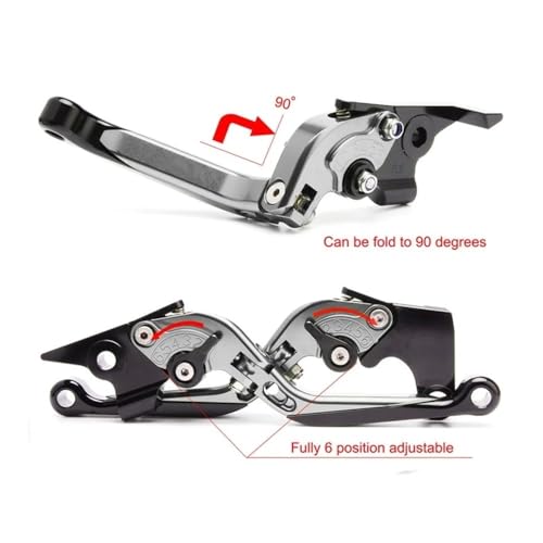 Palancas de embrague juego palanca freno para motocicleta Honda CB500X mango ajustable 6