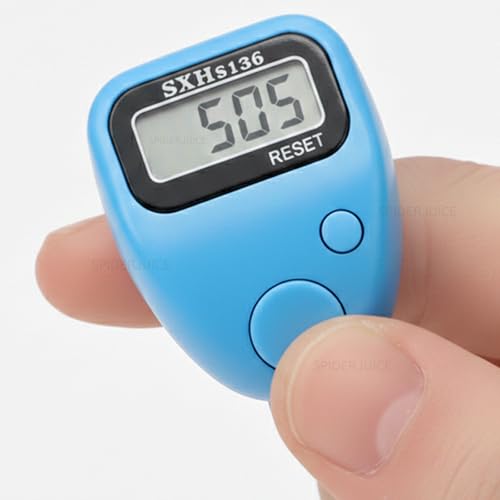 Image of 99999 5 Digit Multiuse Digital Electronic Portable Mini Hand Tally Clicker Counter Finger Ring Mantra Jaap Device Machine Cricket Umpire Counting Zikr Ziker Dhikr (505)