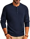 PJ PAUL JONES Mens Navy Sweater Fashion Crewneck Pullover Sweater Casual for Hiking
