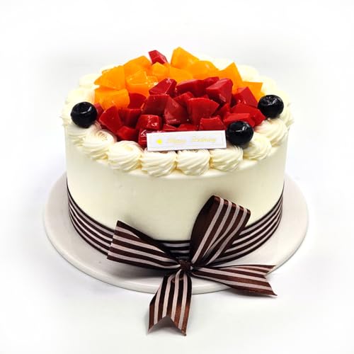 Faux gâteau d'anniversaire factice 15cm objet décoration fête et vitrine
