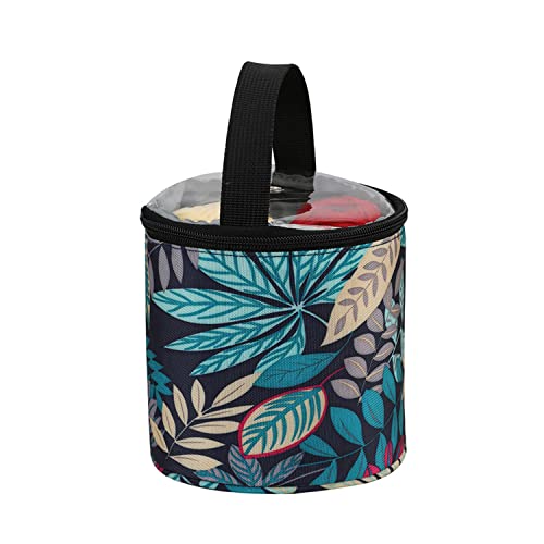 Yarn Storage Bag Organizer, Small Yarn Storage Tote Bag Basket, Mini Knitting Bag Yarns Drum Case For Carry Yarn Ball, Crochet Kits, Mothers Gift 5.7 X 5.5 Inch #TOP9