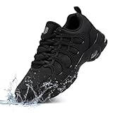 LARNMERN Waterproof Slip Resistant Work Shoes for Men Sneakers Working Chef Kitchen Restaurant Mens Slip Resistant Working Footwear Casual，Waterproof Black 11