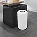 wruoiweods 15.43 Gal Open Top Trash Can, Stainless Steel Open Top Kitchen Trash Can Commercial TrashCan with Lid, Industrial Waste Container for Home, Kitchen, Laundry Room, Office, Bedroom(White)