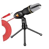 Toyvian パソコン用ボイスチューブスタンド付きマイクスタンド 三脚型可能 マイクホルダー ブラック ライブ配信 自宅録音 ポッドキャスト対