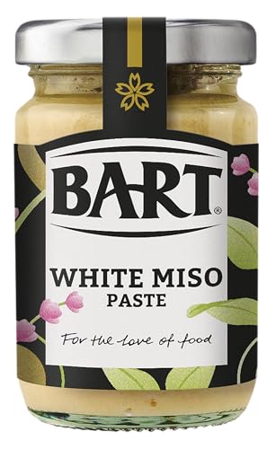 BART Tarro de pasta de miso blanco, paquete de 6 unidades de 100 g, esencial de cocina japonesa cálido y salado, ideal para sopa de miso, vegano y sin gluten