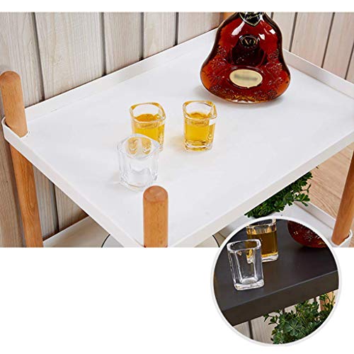 Carrito de vino práctico y mesa de centro auxiliar con bandeja PP 7