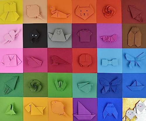101 Origami Paper Double Sided Color 31 Color 3X3 Inches Square Easy Fold Paper For Folding Paper, Origami Cranes, Scrapbook Paper #TOP2