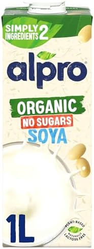 Alpro Organic Soya No Sugars Plant-Based Long Life Drink, 1L