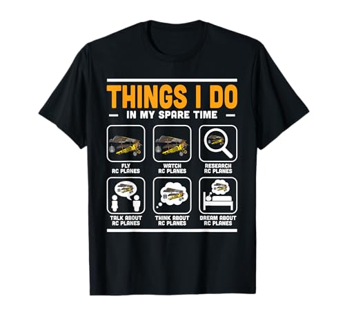 Things I Do In My Spare Time Men RC Plane Enthusiast T-Shirt