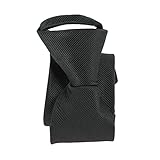 Pomme Carré. Cravate Enfant. Dandy Boy - Noir Charbon, Uni- Taille 38cm 9/12ans Noir