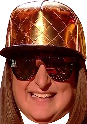 FoxyPrinting Honey G Gold Hat X Factor Celebrity Cardboard Party Face Mask Fancy Dress