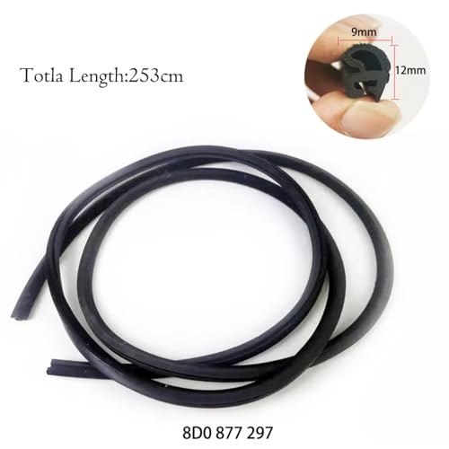 Moulure de toit ouvrant VW Passat en caoutchouc premium OEM 8D0877297 durable