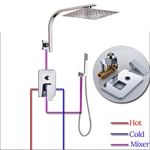 Ensemble de robinetterie de douche de qualité supérieure en laiton massif finitions chrome - 3