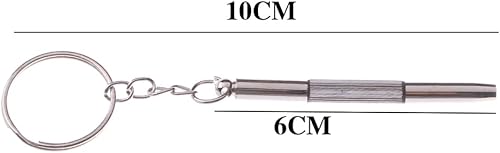 Miniatura 7 de 5 unids 3 en 1 mini destornillador de reparación llavero destornillador de metal mano herramienta kit para gafas de sol teléfonos móviles gafas reloj