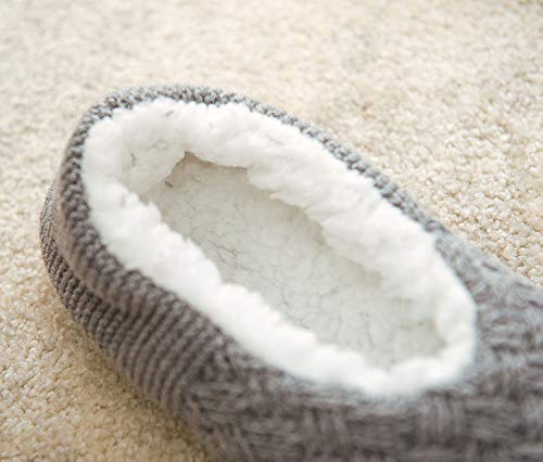 Image of Women's Slipper Socks Low Cut With Grippers, Thick Super Soft Indoor Socks Non-slip Slipper Shoes
