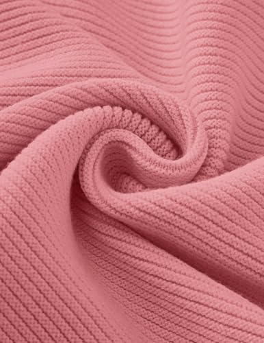 Image of ZESICA Women's Crew Neck Long Lantern Sleeve Fall 2026 Casual Loose Ribbed Knit Solid Soft Pullover Sweater Tops