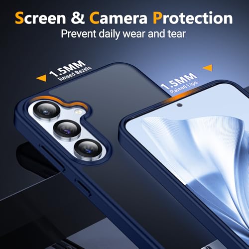 Image of SPIDERCASE Magnetic for Samsung Galaxy S25 Case,[3 Stand Ways][ Military Grade Drop Protection] with Invisible Stand Shockproof Slim Case for Samsung Galaxy S25 6.2 inch,Blue