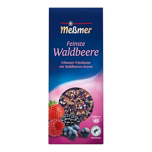 Meßmer Feinste Waldbeere | Erlesener Früchtetee mit Waldbeeren-Aroma | kräftig-beeriger Geschmack | 145g