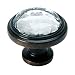 Cosmas 5317ORB-C Oil Rubbed Bronze Cabinet Hardware Round Knob with Clear Glass - 1-1/4" Diameter - 10 Pack
