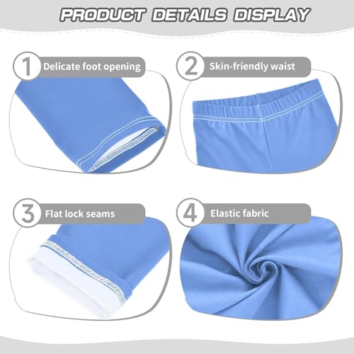 Cornflower Blue Girl's Leggings Casual Yoga Pants Tights Trousers Dance Pants Stretchy Leggings, 4T3