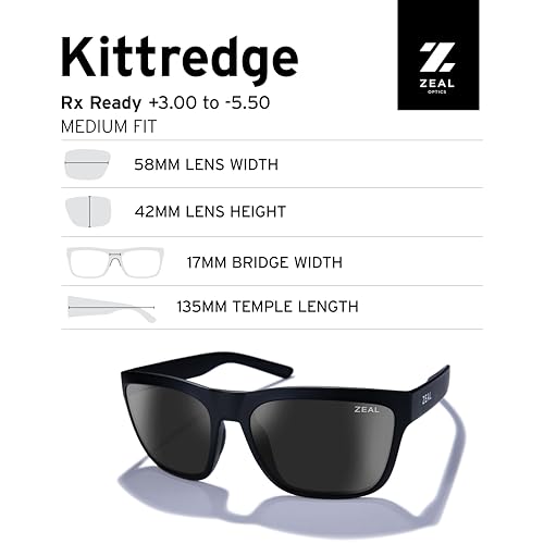 Zeal Optics - Kittredge - Rectangle Sunglasses for Men and Women - Plant-Based Ellume Polarized Sunglasses4