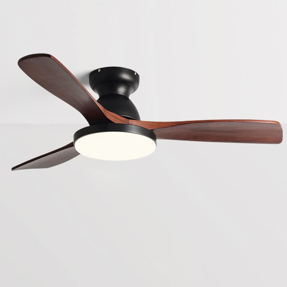 HXYSXHJUO Nordic Indoor Mute Fan Light 60W LED Dimmable Ceiling Lights 36in 3 Gear Wind Speed With Dining Room Living Lighs Lighting