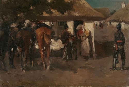 Tableau sur Toile George Hendrik Breitner : Impression Art Nordique 60x90cm Pour Chambre