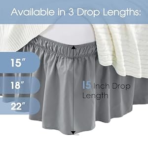 Freshculturekingbedskirtdustruffleforkingsizebedeasyfitwith15inchtailoreddropelasticwraparoundbedskirtkingsizehotelqualitybedskirtsforadjustablebeddarkgrey Urban Country Home Decor Freshculture king bed skirt dust ruffle for king size bed easy fit with 15 inch tailored drop elastic wrap around bed skirt king size hotel quality bed skirts for adjustable bed dark grey urban country home decor