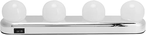 Miniatura 7 de Cyrank Luces de tocador para espejo, luces de maquillaje portátiles para baño, vestidor, luces de espejo de tocador profesionales