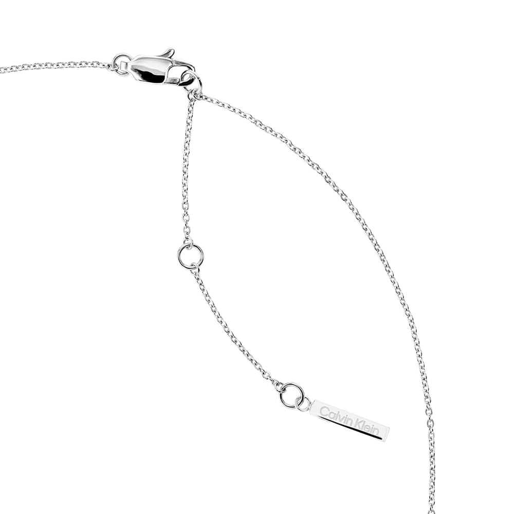 Calvin Klein Halskette für Damen mit Anhänger in Herzform Kollektion FACETED HEART aus Edelstahl - Erhältlich in Silber oder Gold Version