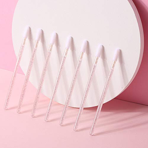 100 Disposable Lip Brushes, Lipstick Applicator, Lip Gloss Wands Pink Tbestmax #TOP5