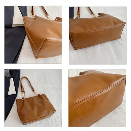 Trendy Casual Shoulder Bag Roomy Interior Practical Underarm Bags For Office School Travel Essential Women's Chain St3