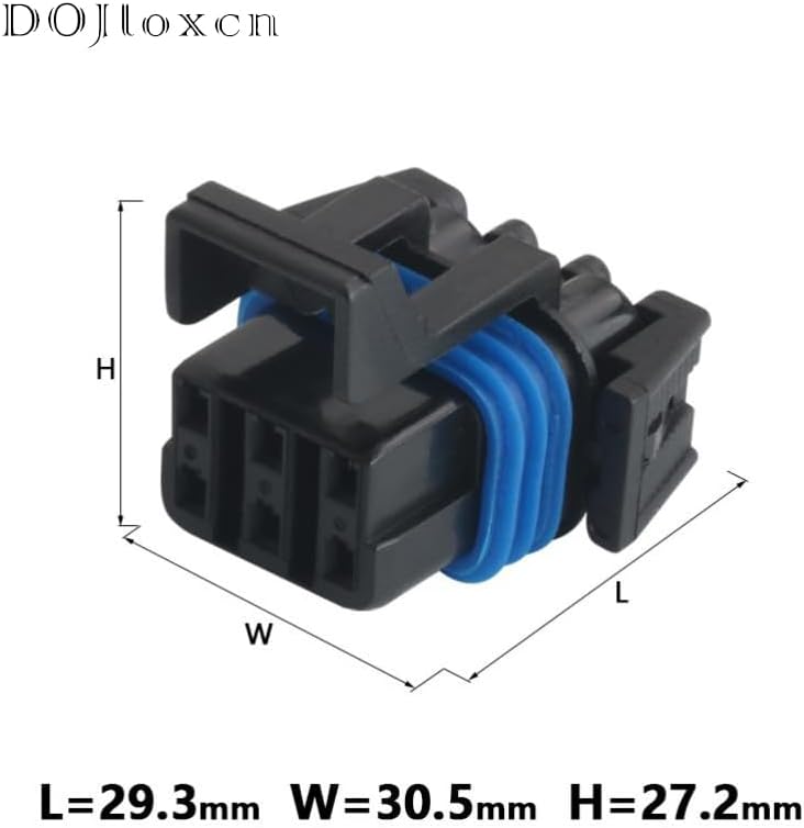 1/5/10/20 Sets 6Pin GT For Delphi Waterproof Auto Black Male Female Connector Automotive With Terminal Seal Rubber 12052848 12124107 - (Color: 6p female, Package: 5 sets)