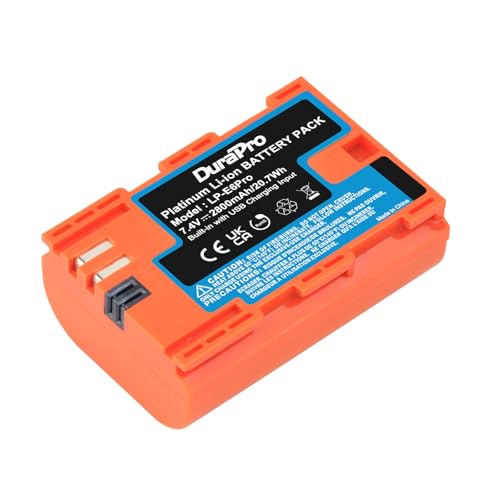 DuraPro 2X 2800mAh USB Output LP-E6 LP-E6N Battery with LED Power Indicator for Canon EOS 5D Mark II/III,5DS,5DS R,6D,7D,60D,60Da,70D,80D,XC10,XC15,Blackmagic 4K/6K Cameras - Image 5