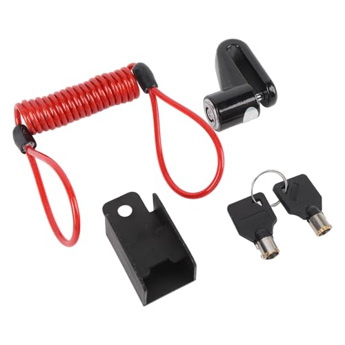 Naroote Blocco Freno a Disco, Blocco Ruota Freno a Disco Bloccaggio Sicuro per Scooter Elettrici (BLACK)