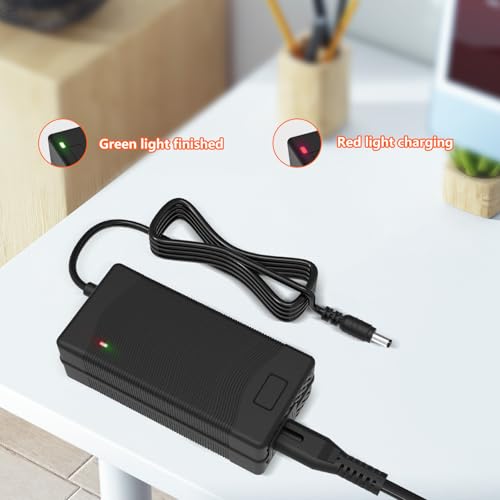 54.6V 2A Adapter for Lectric XP 2.0 3.0 Rad Power RadRunner RadRover Himiway Cruiser Aventon Ecotric Sondors Hiboy ViVi Jasion eb7 48V Lithium Battery Vacuum Cleaner, 5.5mm DC Connector for 2.5mm