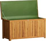 CASARIA Baúl de Almacenaje Exterior 205L Madera Acacia Jardín Terraza