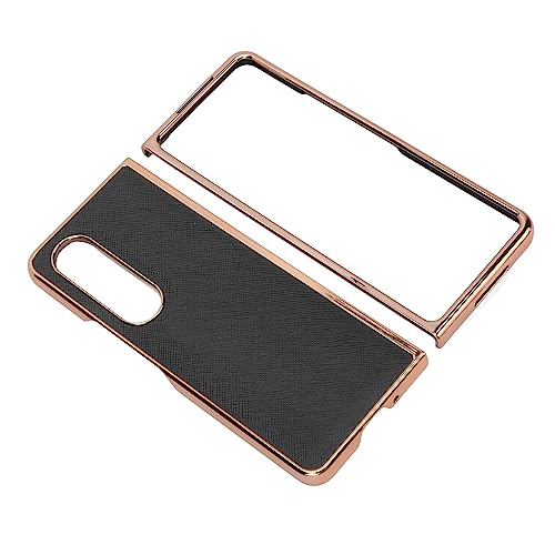 Rankomu Koläder Telefonskydd för Samsung Galaxy Z Fold 4, Blå
