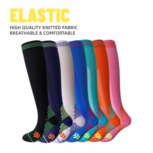 Sport Compression Socks Men & Women 20-30 mmhg Athletic Fit For Running Basketball Biking Better Blood Flow Swelling3