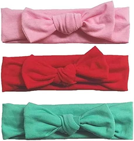Baby Girls Headbands,Gewaha Newborn Infant Toddler Hairbands Turban Knotted Bows Children Hair Accessories,Nylon Headband Hairband Turban(8 Color) - Image 4