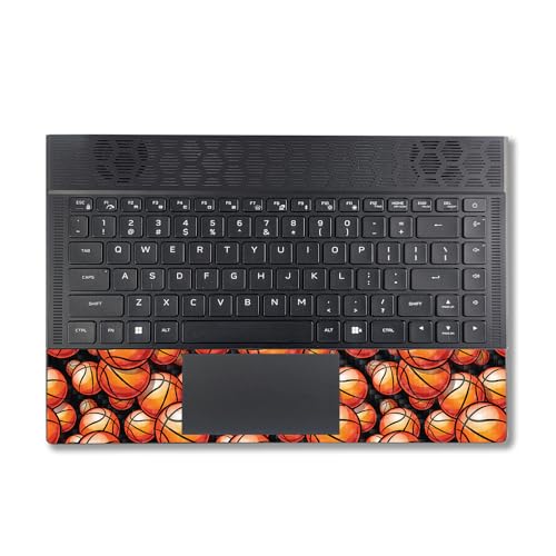 Image of MightySkins Carbon Fiber Skin Compatible with Alienware X14 R2 (2023) Full Wrap Kit - Basketball Life | Protective, Durable Textured Carbon Fiber Finish | Easy to Apply | Made in The USA