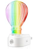 Plug in Night Light Color-Changing, Specmsky LED Nightlight Decorative Hot Air Balloon, Dusk to Dawn...