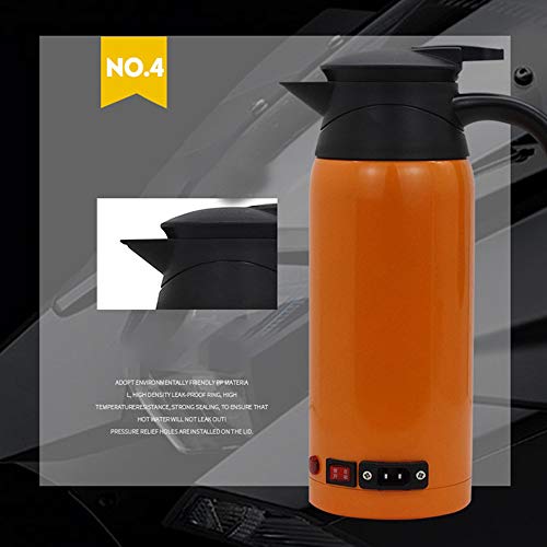 Tetera Eléctrica para Auto 12-24V 800ml Acero Inoxidable miniatura 4